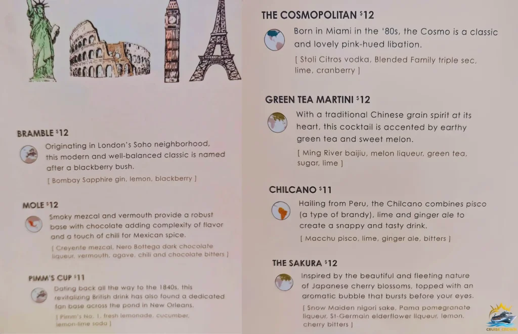 drink prices on carnival cruise