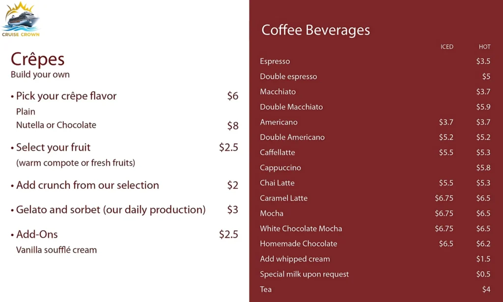 MSC Jean Philippe Menu
msc drink menu 
