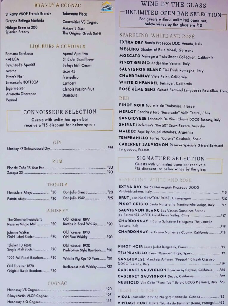 NCL The Local drink menu