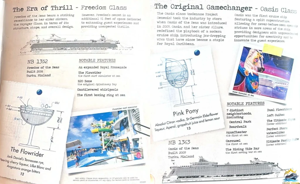 Royal Caribbean 1400 Lobby bar menu
Star of the Seas Bar Menus