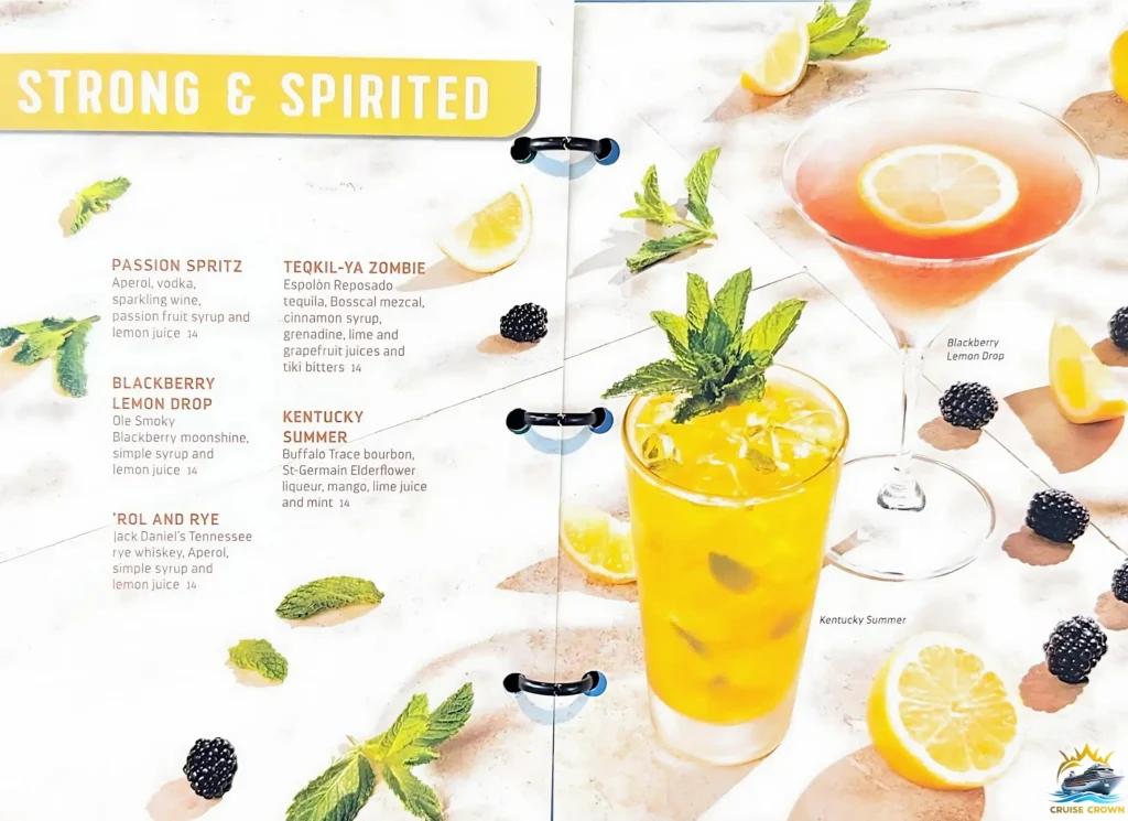 Royal Caribbean Drink Prices
Star of the Seas Bar Menus