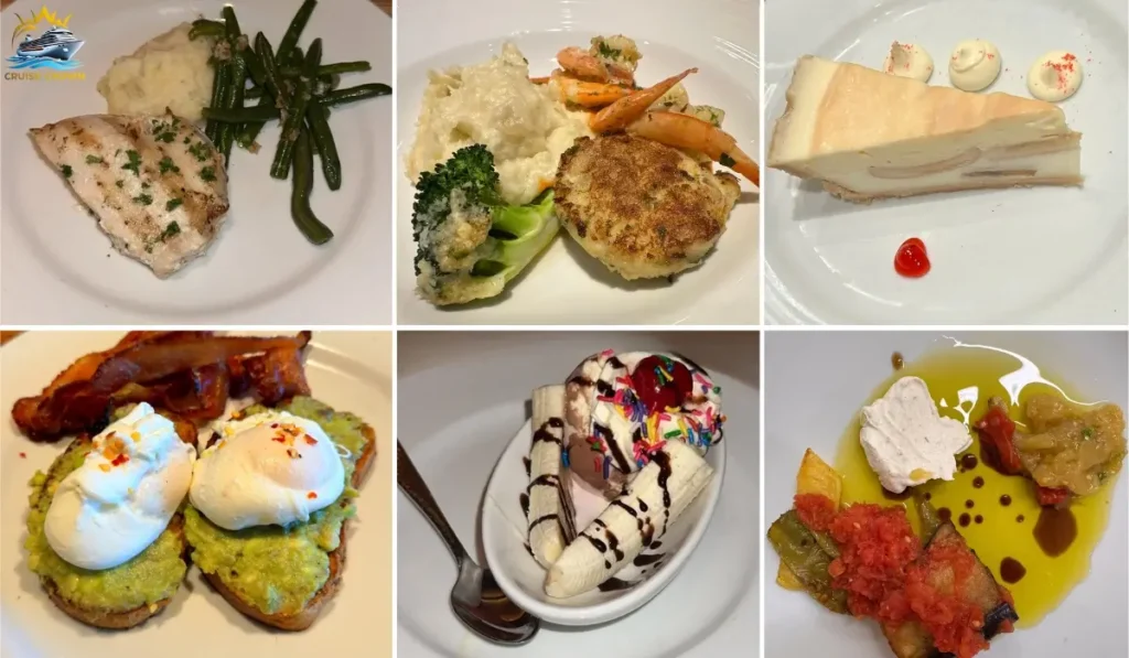 Carnival Cruise Main Dining Room food 
