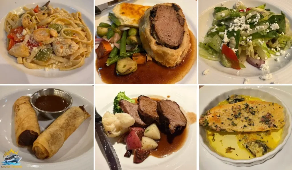 Carnival Dining Room food 