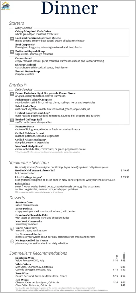 msc dinner menu 2025
msc main dining room menu 2025