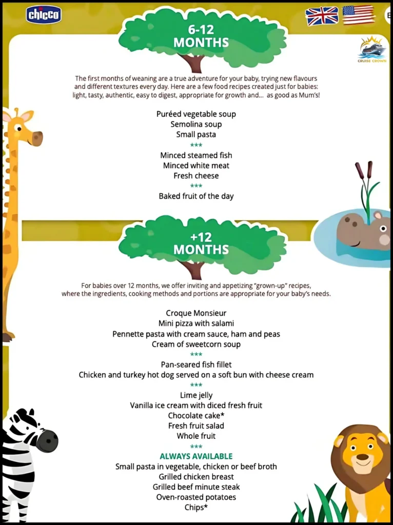 msc kids menu
msc dining room menu