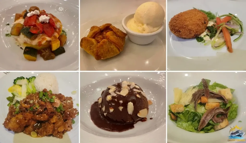 royal caribbean main dining room food