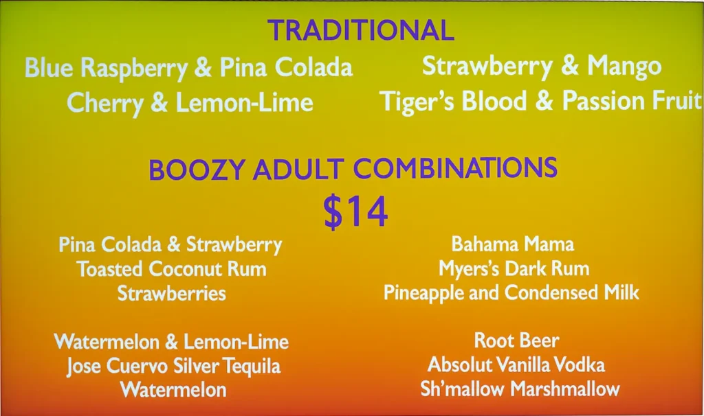 Royal Caribbean Wipe Out bar menus
royal caribbean drink cost
