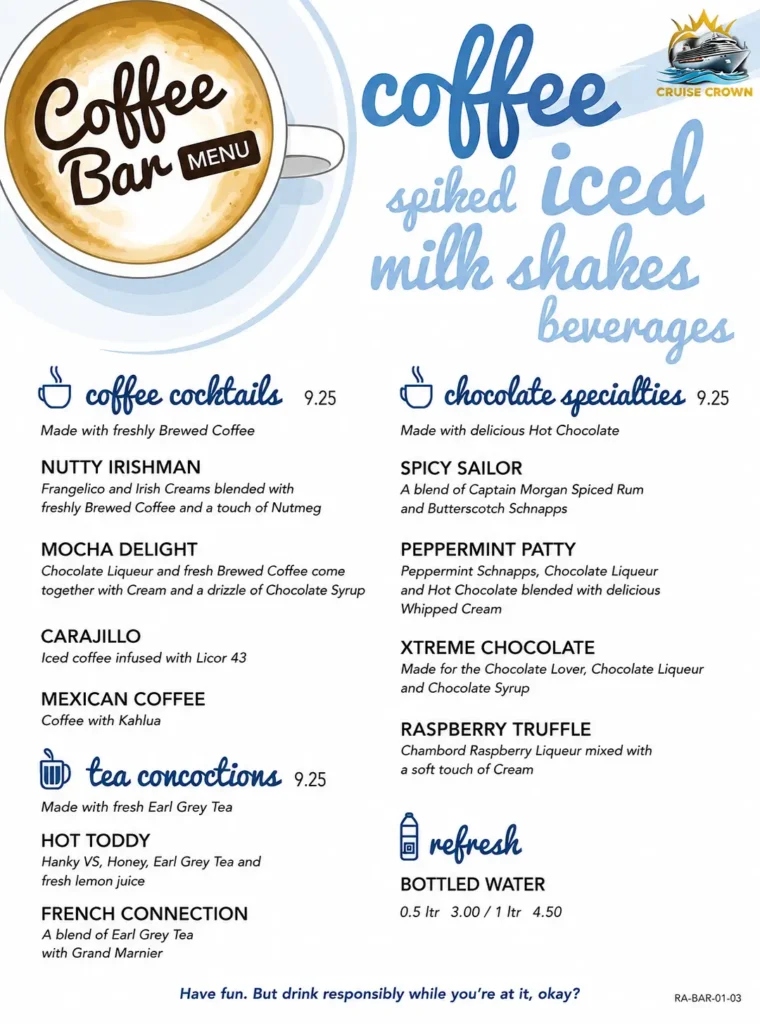 Carnival Coffee Bar Menu 2
