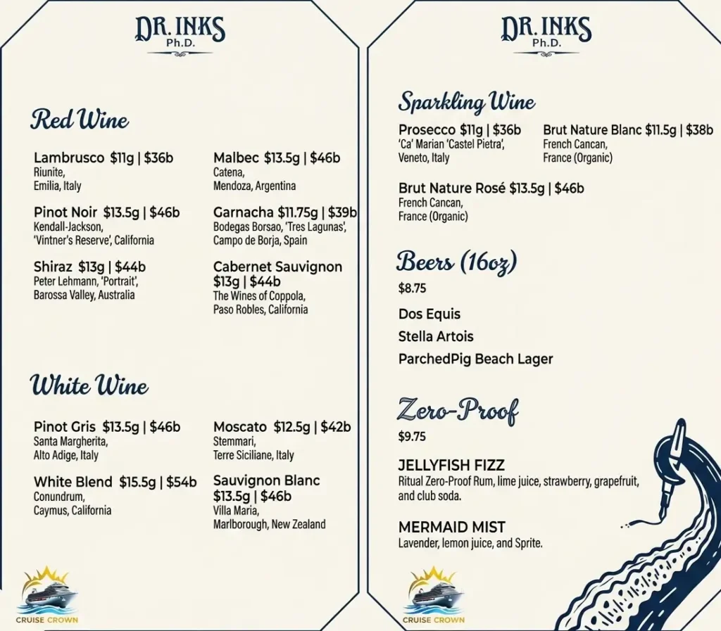 Carnival Dr Inks PhD Menu 3