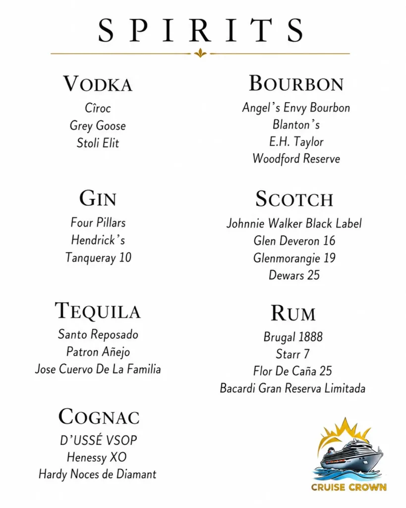 Carnival Steakhouse Menu 2