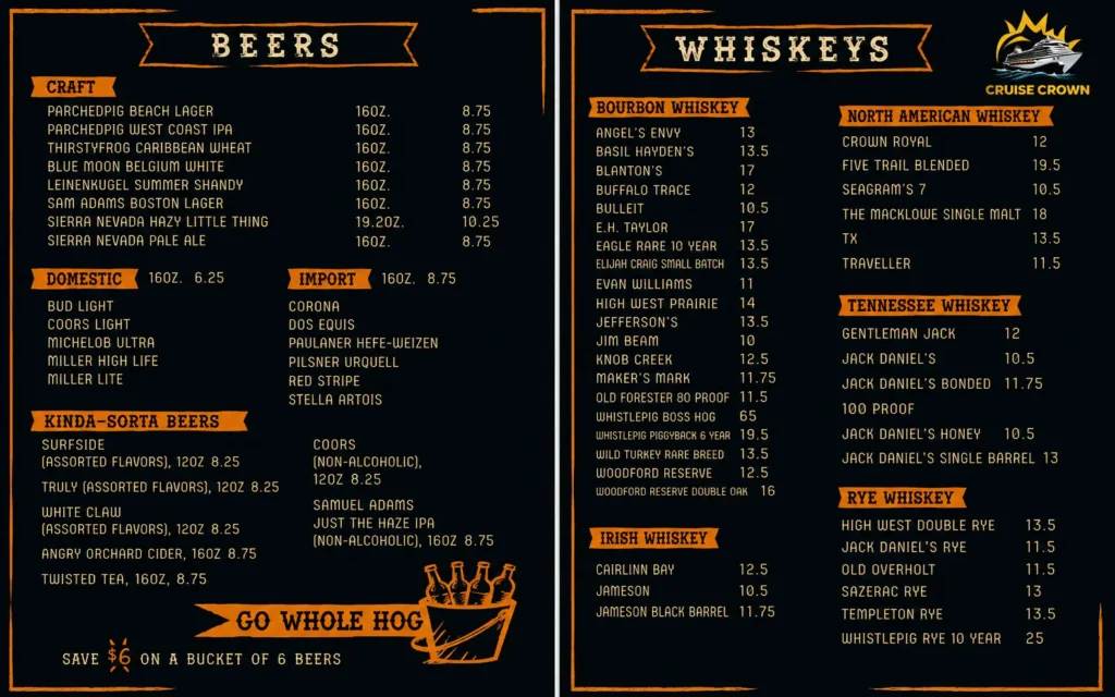 Carnival Guy’s Pig & Anchor Smokehouse Menu 3